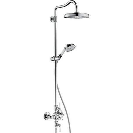 Showerpipe thermostatique chroméé