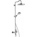 Showerpipe thermostatique chroméé