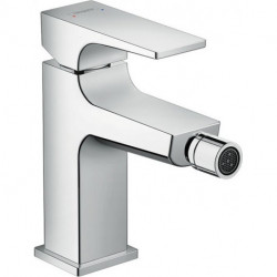 Mitigeur bidet poignée manette, bonde Push-Open chromé