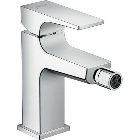 Mitigeur bidet poignée manette, bonde Push-Open chromé