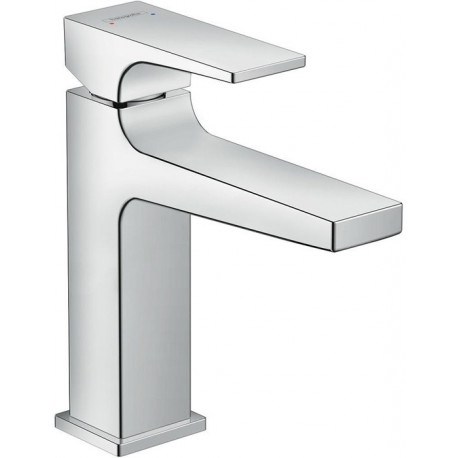 Mitigeur de lavabo 110 poignée manette, avec tirette et vidage chromé