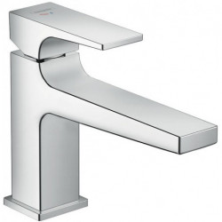 mitigeur de lavabo 100 CoolStart poignée manette bec long, bonde Push-Open chromé 