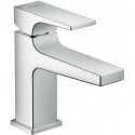Mitigeur de lavabo 100 poignée manette bec court, bonde Push-Open chr