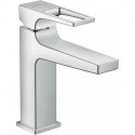 Mitigeur de lavabo 110 poignée étrier, avec tirette et vidage chromé