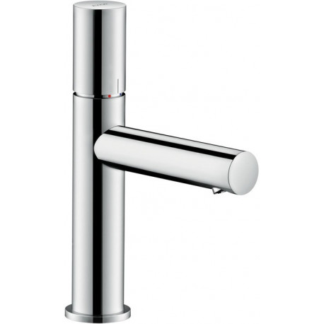mitigeur lavabo 110, poignée zéro, bonde à écoulement libre chroméé