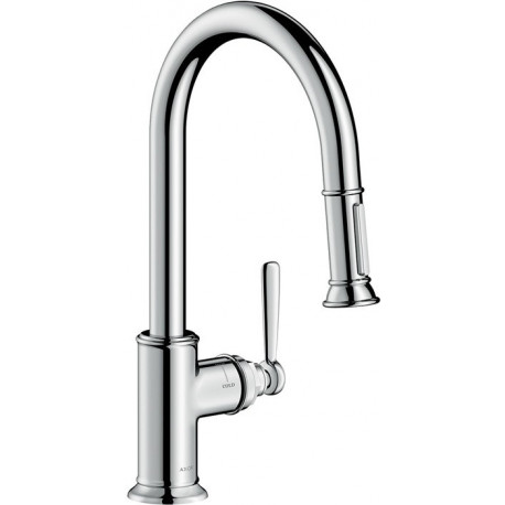 mitigeur cuisineavec douchette extractible chroméé