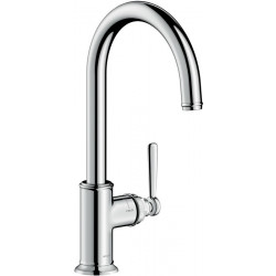 mitigeur cuisine aspect acier inox