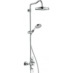 Showerpipe thermostatique nickel brossé
