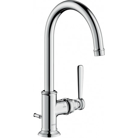 mitigeur lavabo 210avec tirette et vidage nickel brossé
