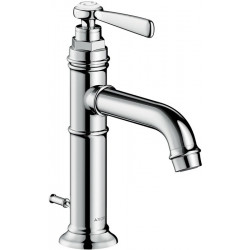 mitigeur lavabo 100avec tirette et vidage nickel brossé