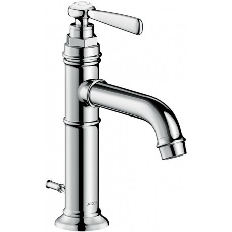 mitigeur lavabo 100avec tirette et vidage nickel brossé