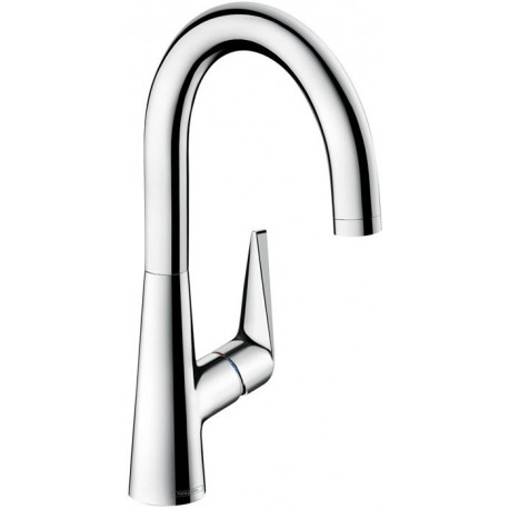 mitigeur de cuisine 220, 1 jet aspect acier inox