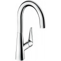 mitigeur de cuisine 220, 1 jet aspect acier inox