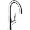 mitigeur de cuisine 220, 1 jet aspect acier inox