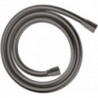 Flexible de douche 1,60 m noir chromé brossé