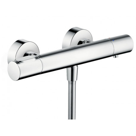mitigeur thermostatique douche nickel brossé