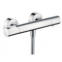 mitigeur thermostatique douche nickel brossé