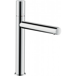 mitigeur lavabo 200, poignée zéro, bonde à écoulement libre nickel brossé