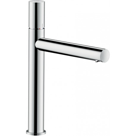 mitigeur lavabo 200, poignée zéro, bonde à écoulement libre nickel brossé