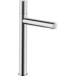 mitigeur lavabo 260, poignée zéro, bonde à écoulement libre nickel brossé