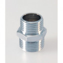 Mamelon double IDS 1/2x3/8Z pour tube 16 mm chromé