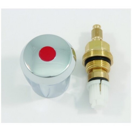 Contrôle de température partie supérieure 3/8Z chrome chaud IDEAL STANDARD