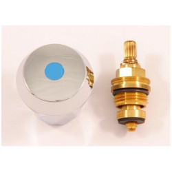 Contrôle de température partie supérieure 1/2Z chrome froid IDEAL STANDARD