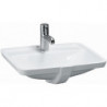 LAUFEN PRO A Lavabo à encastrer 490 x 360 mm avec trop-plein, version 1 trou pour robinet LAUFEN blanc
