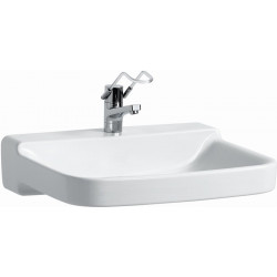 Lavabo PRO LIBERTY 650 x 550 mm, sans obstacle avec trou pour robinet, sans trop-plein blanc LAUFEN