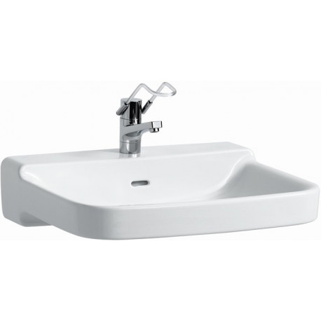 Lavabo PRO LIBERTY 650 x 550 mm, sans obstacle sans trou pour robinet, sans trop-plein blanc LAUFEN