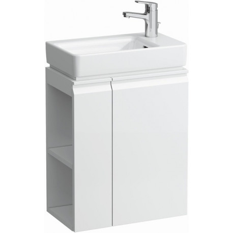 Meuble sous-vasque LAUFEN PRO A 480 x 580 x 275 mm tablette latérale gauche, blanc LAUFEN