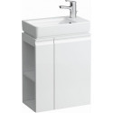 Meuble sous-vasque LAUFEN PRO A 480 x 580 x 275 mm tablette latérale gauche, blanc LAUFEN