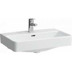 Lavabo LAUFEN PRO S, 600 x 380 mm, compact sans trop-plein, 1 trou pour robinet, blanc LAUFEN