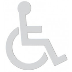 Symbole Fauteuil SERIE 801 autocollant. Polyamid blanc