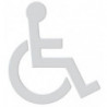 Symbole Fauteuil SERIE 801 autocollant. Polyamid blanc