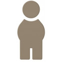 Symbole Homme SERIE 801 autocollant. Polyamid sand