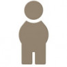 Symbole Homme SERIE 801 autocollant. Polyamid sand