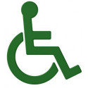 Symbole Fauteuil SERIE 801 autocollant. Polyamid vert