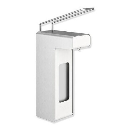 Distributeur de désinfectant et de savon, corps de base en acier inoxydable, fond mat 1000 ml HEWI