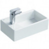 Lave-mains STRADA plage de robinetterie à gauche, sans trop-plein 450 x 270 x 130 mm blanc IDEAL STANDARD