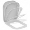 Abattant WC TONIC II avec couvercle, charnières en acier inoxydable, Softcl blanc Ideal Standard