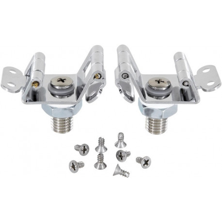 Jeu de charnières pour abattant WC Aero chrome IDEAL STANDARD