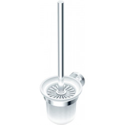 Set de brosse WC IOM suspendu, en verre chromé IDEAL STANDARD