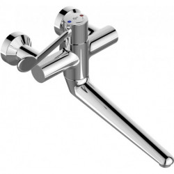 Thermostat de lavabo mural CERAPLUS, raccords S verrouillables chromés IDEAL STANDARD