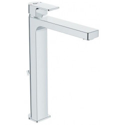 Mitigeur lavabo EDGE avec base allongée avec garniture de vidage chromée IDEAL STANDARD