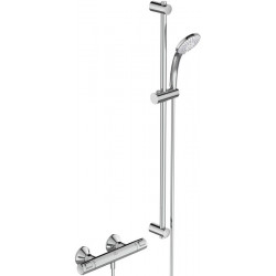 Thermostatique de douche CERATHERM 25 projection 80 mm chrome avec set de douche, barre de douche 900 mm IDEAL STANDARD