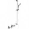 Thermostatique de douche CERATHERM 25 projection 80 mm chrome avec set de douche, barre de douche 900 mm IDEAL STANDARD
