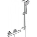 Thermostatique de douche CERATHERM 50 projection 78 mm chrome avec set de douche, barre de douche 600 mm IDEAL STANDARD