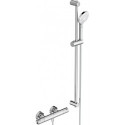 Thermostatique de douche CERATHERM 50 projection 78 mm chrome avec set de douche, barre de douche 900 mm IDEAL STANDARD