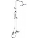 Système de douche CERATHERM 50 flexible de douche 1750 mm chromé avec thermostat de douche IDEAL STANDARD